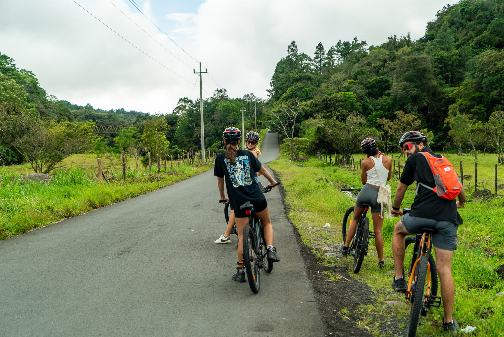 The E-Valley Bikes team on a break